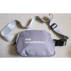 NWOT Dignity Health HELLO HUMANKINDNESS fanny pack belt waist bag Silver
